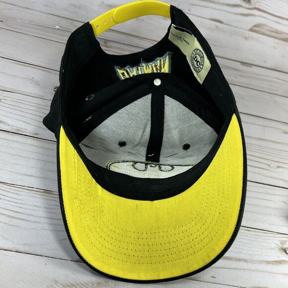 Batman Logo TV Black Yellow Embroidered Snapback Baseball Cap Hat DC Comics - Picture 5 of 7